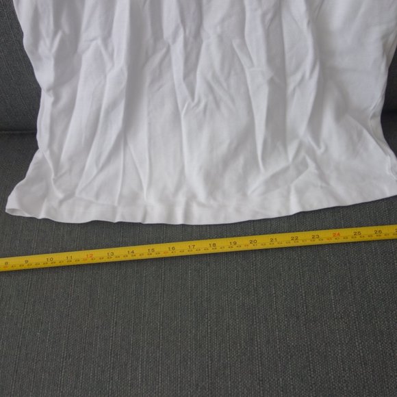 Moncler White 100% Cotton Polo Size L - Picture 10 of 13